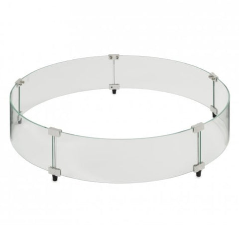 30" Round Tempered Glass Wind Guard