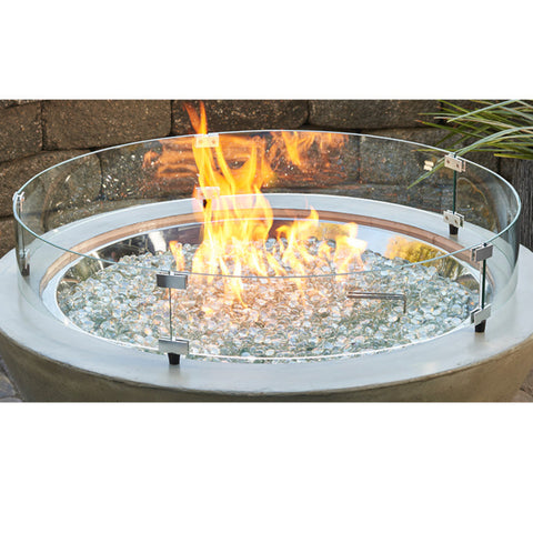 Image of 30" Round Tempered Glass Wind Guard