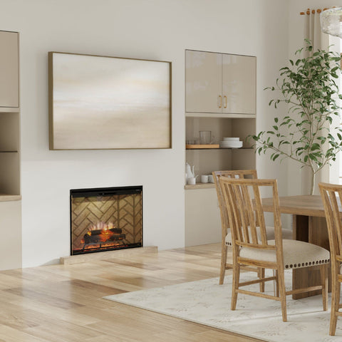 Dimplex Revillusion® 30-Inch Built-In Electric Fireplace - Herringbone Backer Panels - REV30-HB | 500005734