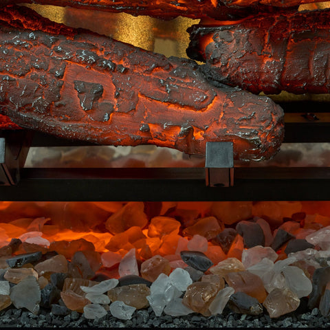 Image of Dimplex Revillusion® 30-Inch Built-In Electric Fireplace - Herringbone Backer Panels - REV30-HB | 500005734