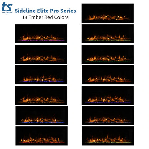 Image of Touchstone Sideline Elite Pro 60-inch Black Smart Electric Fireplace | 80058