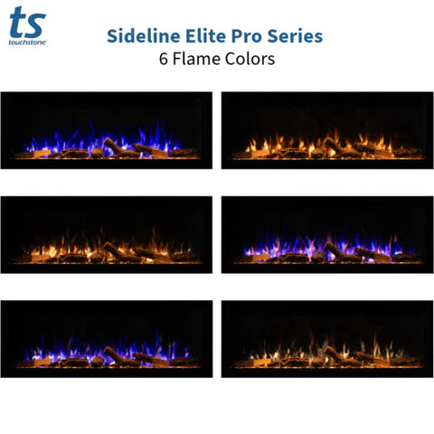 Image of Touchstone Sideline Elite Pro 60-inch Black Smart Electric Fireplace | 80058
