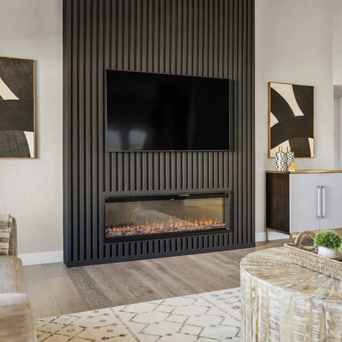 Image of Touchstone Sideline Elite Pro 60-inch Black Smart Electric Fireplace | 80058