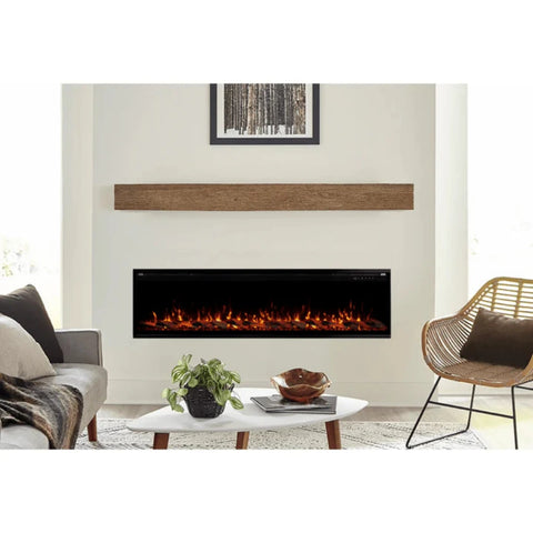 Image of Touchstone Sideline Elite Pro 72-inch Black Smart Electric Fireplace | 80059