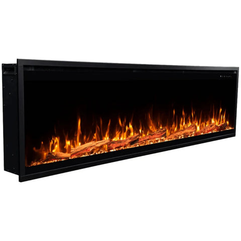 Image of Touchstone Sideline Elite Pro 72-inch Black Smart Electric Fireplace | 80059