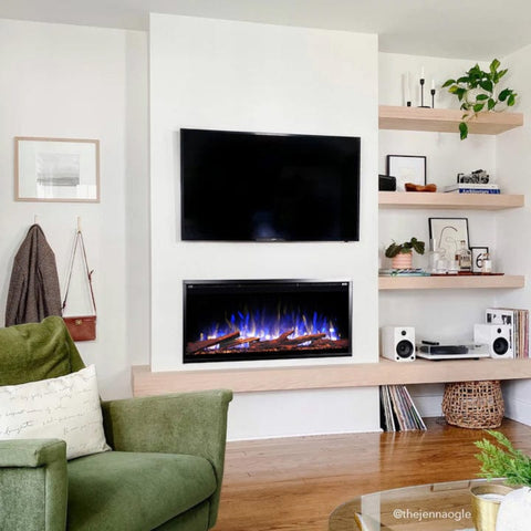 Image of Touchstone Sideline Elite Pro 42-inch Black Smart Electric Fireplace | 80061