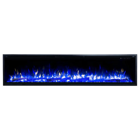 Image of Touchstone Sideline Elite Pro 84-inch Black Smart Electric Fireplace | 80062