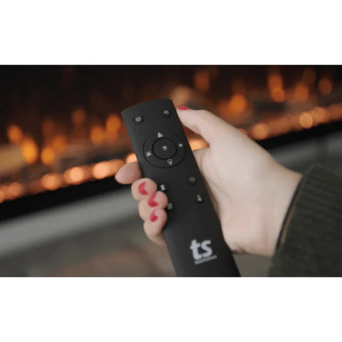 Image of Touchstone Sideline Elite Pro 100-inch Black Smart Electric Fireplace | 80063