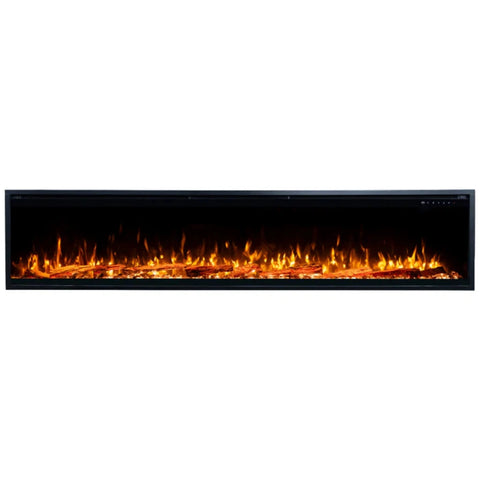 Image of Touchstone Sideline Elite Pro 100-inch Black Smart Electric Fireplace | 80063