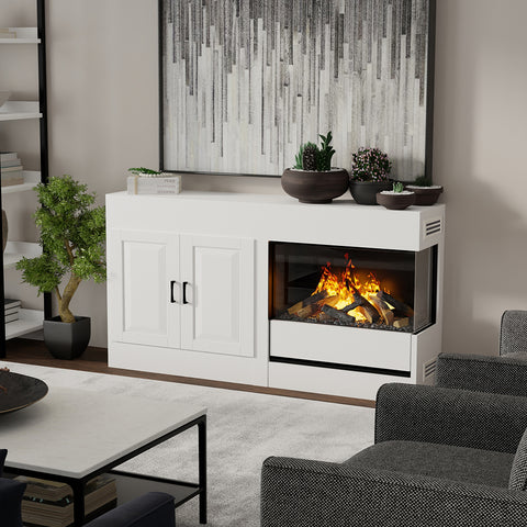 Image of Dimplex Optimyst Aura 30" Water Vapor Electric Fireplace | 3STEP-RGB-AM