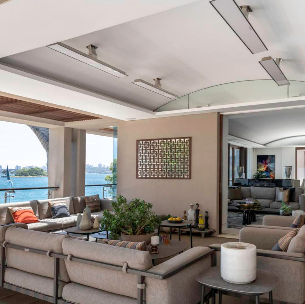 Bromic Heating 33" Platinum Smart-Heat Electric Outdoor Patio Heater 2300W 220-240V White - BH0320007