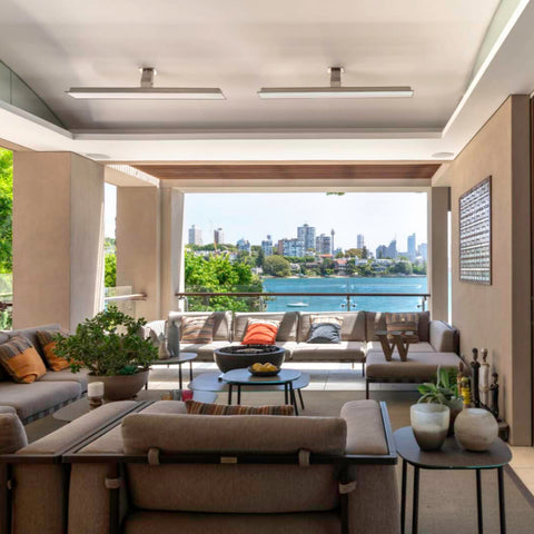 Image of Bromic Heating 50" Platinum Smart-Heat Electric Outdoor Patio Heater 3400W 220-240V White - BH0320008