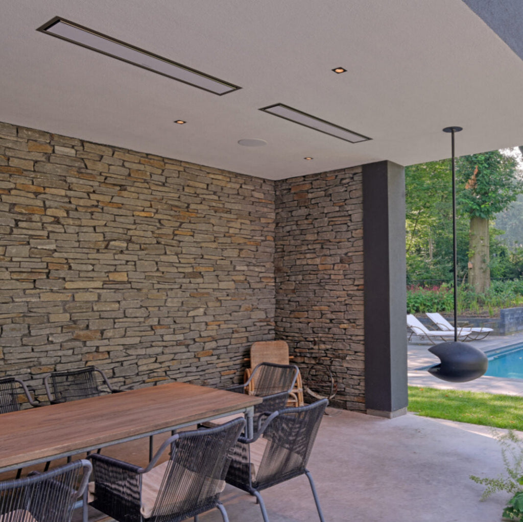 Bromic Heating 33" Platinum Smart-Heat Electric Outdoor Patio Heater 2300W 208V White - BH0320020