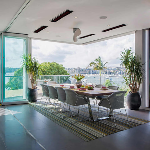 Bromic Heating 33" Platinum Smart-Heat Electric Marine Outdoor Patio Heater 2300W 208V Black | BH0320023