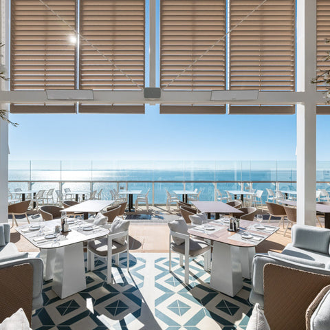 Image of Bromic Heating 33" Platinum Smart-Heat Electric Marine Outdoor Patio Heater 2300W 208V White | BH0320024