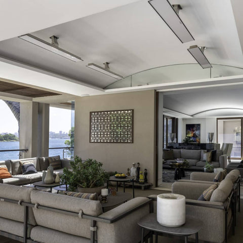 Image of Bromic Heating 33" Platinum Smart-Heat Electric Marine Outdoor Patio Heater 2300W 208V White | BH0320024