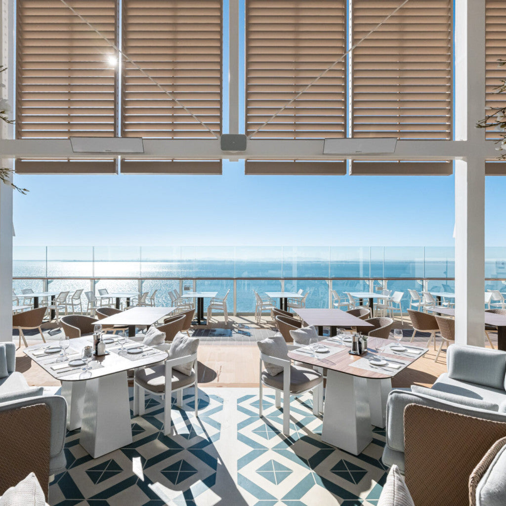 Bromic Heating 50" Platinum Smart-Heat Electric Marine Outdoor Patio Heater 3400W 208V White | BH0320026