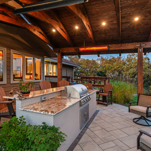 Image of Bromic Heating 56" Tungsten Smart-Heat Electric Double Element Heater 6000W 220-240V White | BH0420013