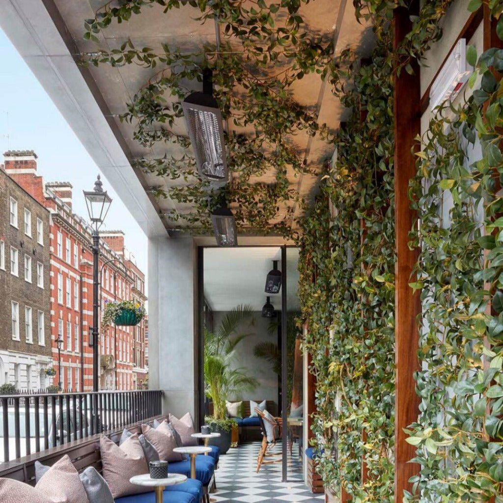 Bromic Heating 44" Tungsten Smart-Heat Electric Double Element Heater 2000W 220-240V Black | BH0420030