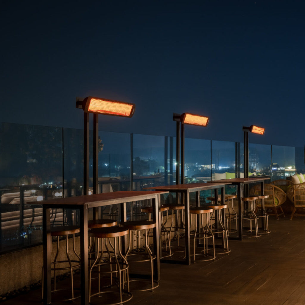 Bromic Heating 56" Tungsten Smart-Heat Electric Double Element Heater 3000W 220-240V Black | BH0420031