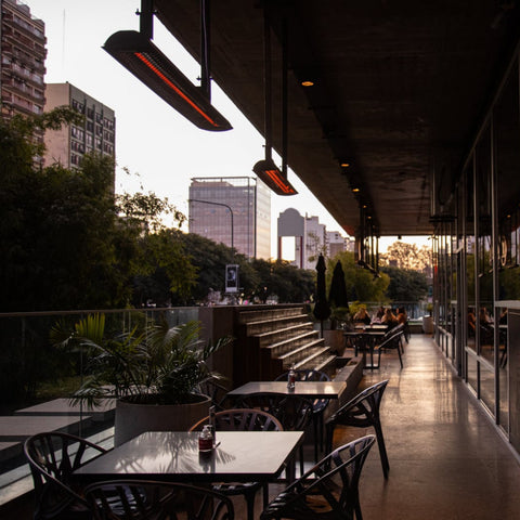 Image of Bromic Heating 56" Tungsten Smart-Heat Electric Double Element Heater 3000W 220-240V Black | BH0420031