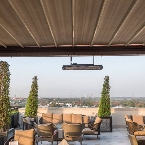 Image of Bromic Heating 56" Tungsten Smart-Heat Electric Double Element Heater 3000W 220-240V Black | BH0420031