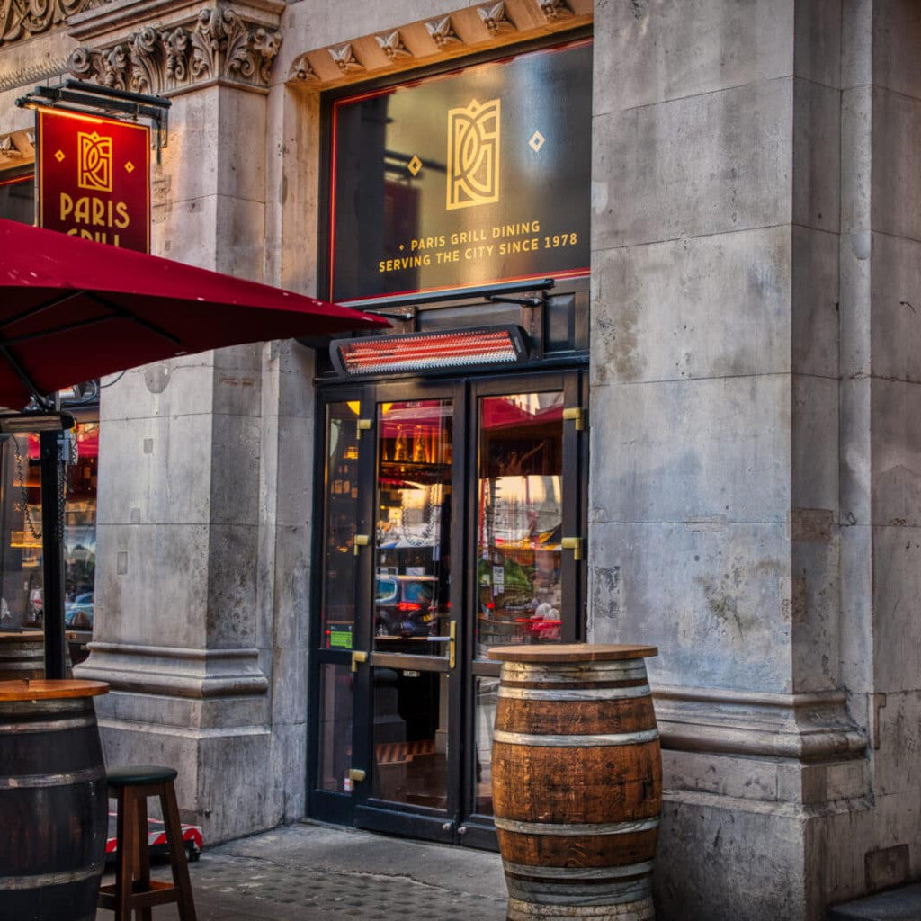 Bromic Heating 56" Tungsten Smart-Heat Electric Double Element Heater 3000W 220-240V Black | BH0420031