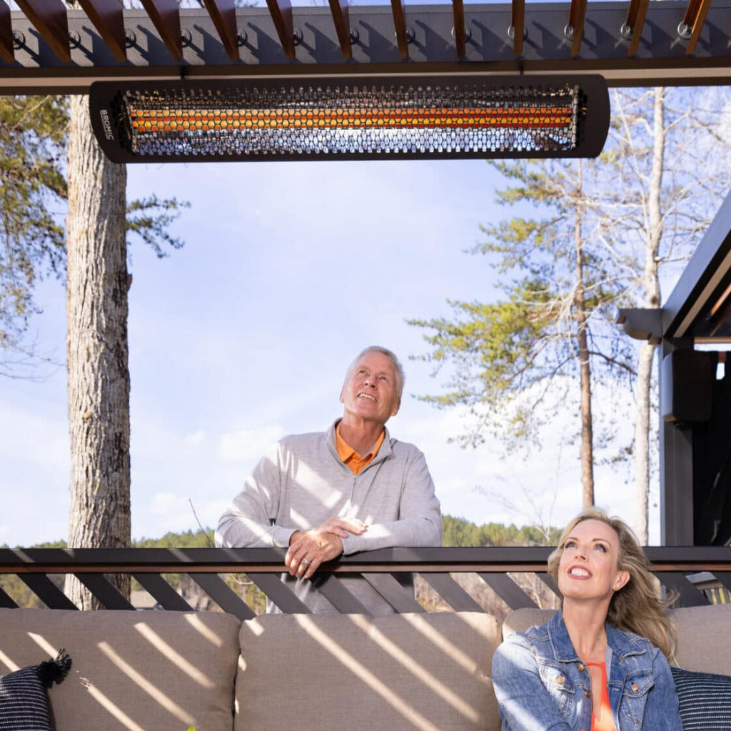 Bromic Heating 44" Tungsten Smart-Heat Electric Double Element Heater 4000W 220-240V Black | BH0420032