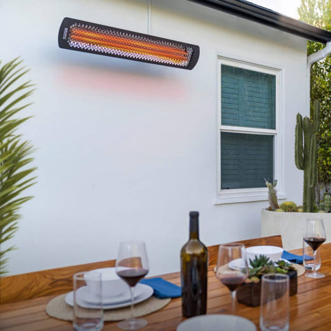 Image of Bromic Heating 44" Tungsten Smart-Heat Electric Double Element Heater 4000W 220-240V Black | BH0420032