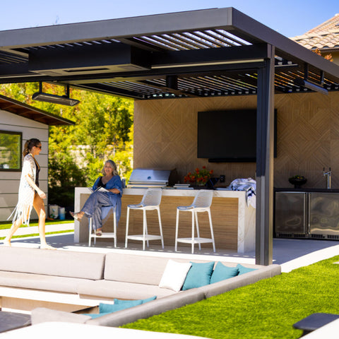 Image of Bromic Heating 44" Tungsten Smart-Heat Electric Double Element Heater 4000W 220-240V Black | BH0420032