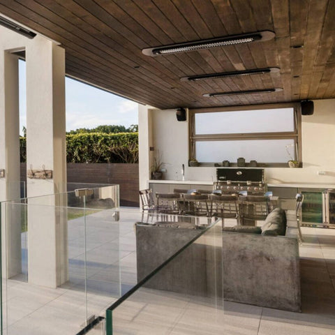 Image of Bromic Heating 56" Tungsten Smart-Heat Electric Double Element Heater 6000W 220-240V Black | BH0420033