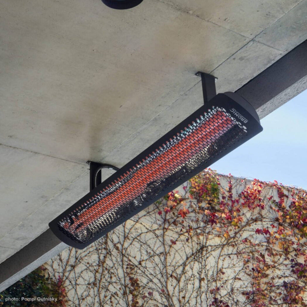 Bromic Heating 44" Tungsten Smart-Heat Electric Double Element Heater 4000W 208V Black | BH0420034