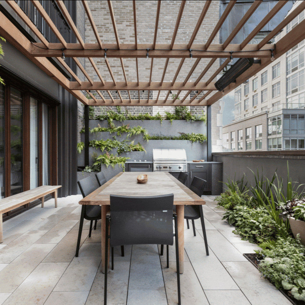 Bromic Heating 44" Tungsten Smart-Heat Electric Double Element Heater 4000W 208V Black | BH0420034