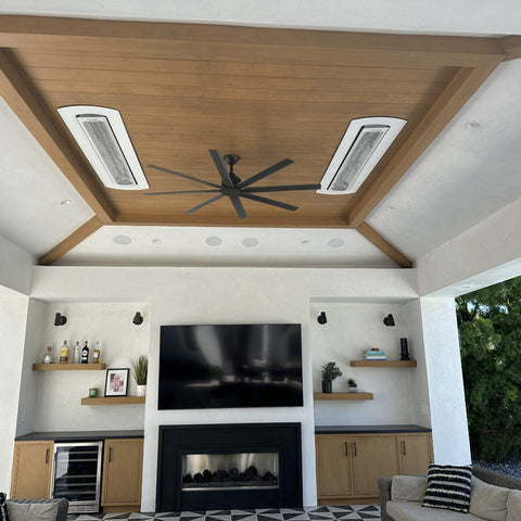 Image of Bromic Heating 56" Tungsten Smart-Heat Electric Double Element Heater 6000W 208V White | BH0420036