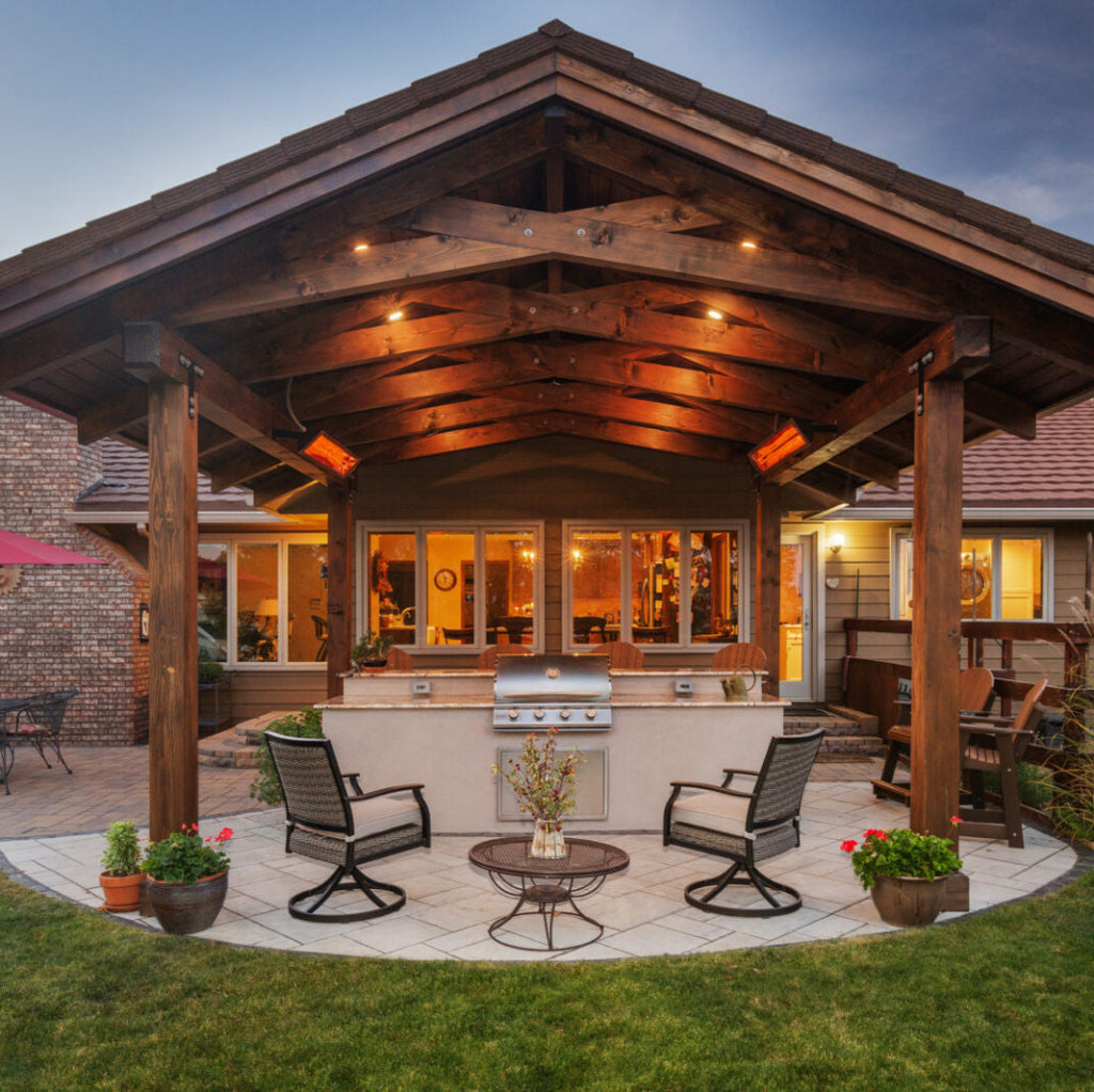 Bromic Heating 56" Tungsten Smart-Heat Electric Double Element Heater 6000W 208V White | BH0420036