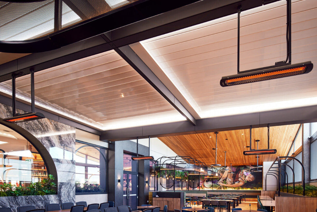 Bromic Heating 44" Tungsten Smart-Heat Electric Double Element Heater 4000W 208V White | BH0420037