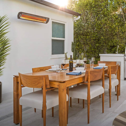 Image of Bromic Heating 56" Tungsten Smart-Heat Electric Double Element Heater 3000W 208V Black | BH0420038