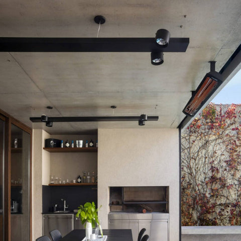 Image of Bromic Heating 44" Tungsten Smart-Heat Electric Double Element Heater 4000W 277V Black | BH0420042