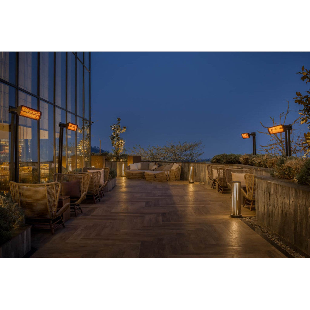 Bromic Heating 56" Tungsten Smart-Heat Electric Double Element Heater 6000W 277V Black | BH0420043