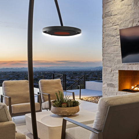 Image of Bromic Heating Eclipse Smart-Heat 2900 Watt Electric Portable Freestanding Heater and Light With Dimmer Control | BH0820001-1