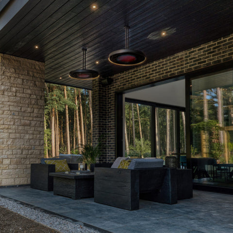 Image of Bromic Heating Eclipse Smart-Heat 2900W Electric Heater and Light With Twin Pole Black | BH0920001-1