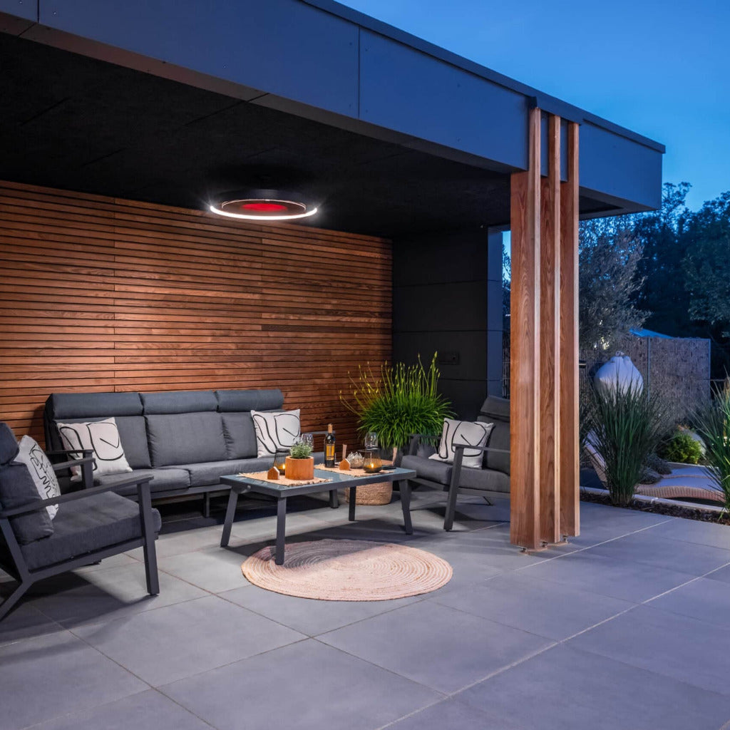 Bromic Heating Eclipse Smart-Heat 2900W Electric Heater and Light With Twin Pole Black | BH0920001-1