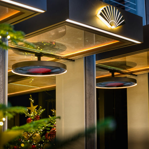 Image of Bromic Heating Eclipse Smart-Heat 2900W Electric Heater and Light With Twin Pole Black | BH0920001-1