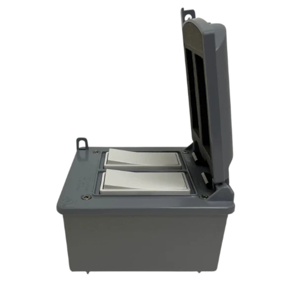 Bromic Manual Wall Switch 20 AMP 120-277V 2CH Outdoor Kit | BH3130082