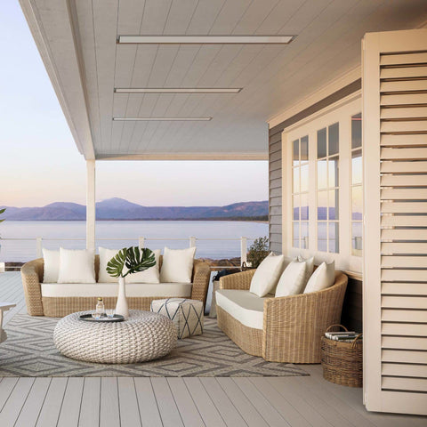 Image of Bromic Heating 53" Platinum Smart-Heat Electric Marine Outdoor Patio Heater 4500W 208V White | BH3622007