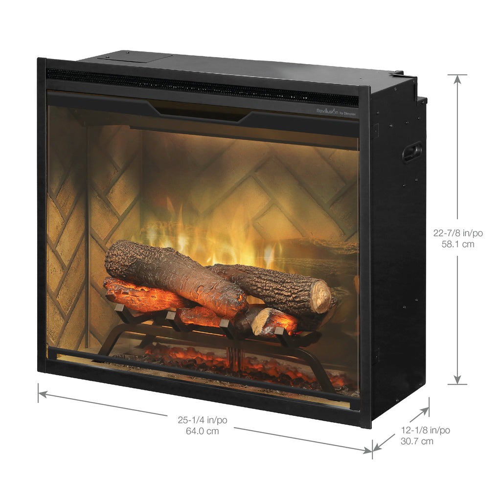 Dimplex Revillusion® 24-Inch Built-In Electric Fireplace - RBF24DLX