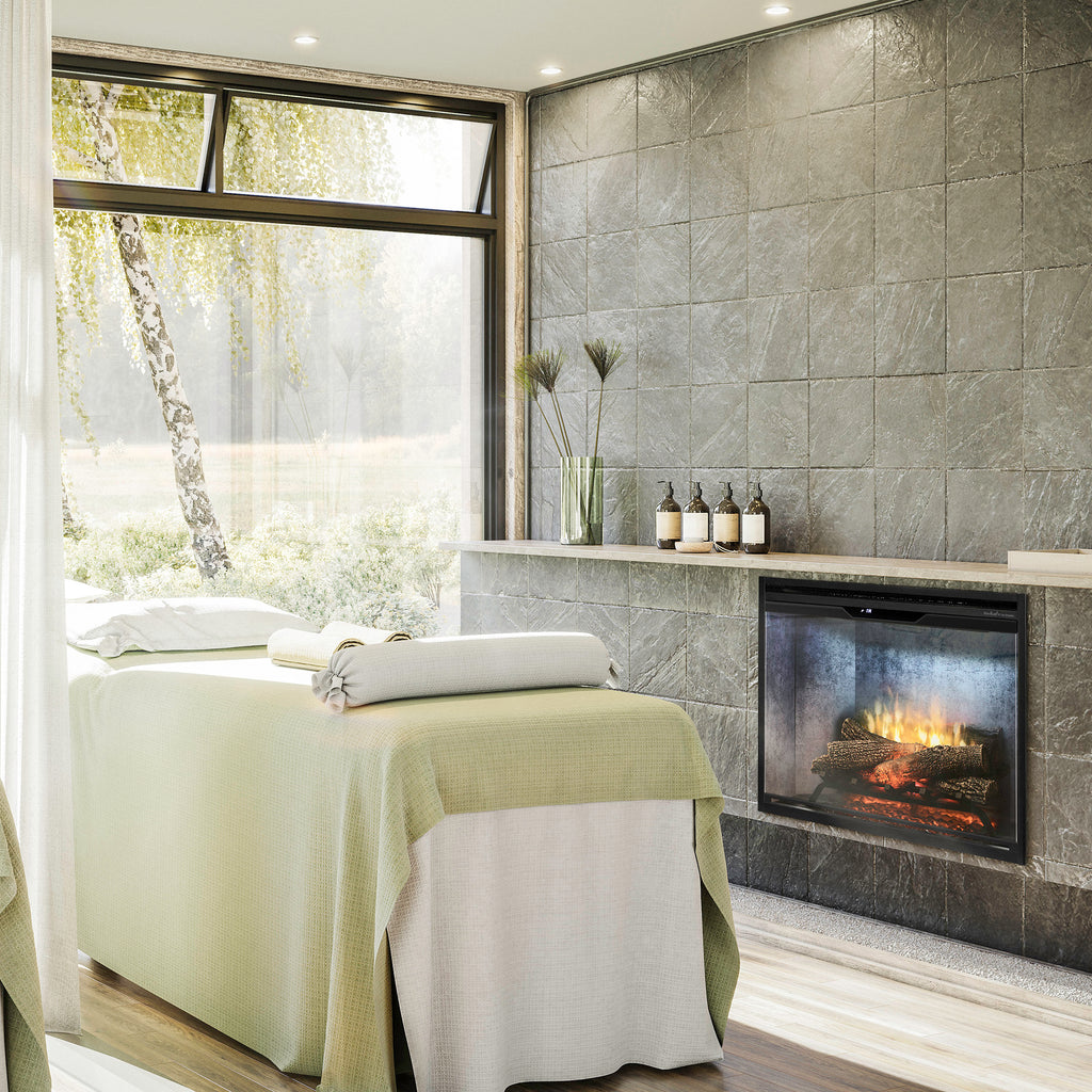 Dimplex Revillusion® 30-Inch Built-In Electric Fireplace - Weathered Concrete - RBF30WC-FG | 500002389