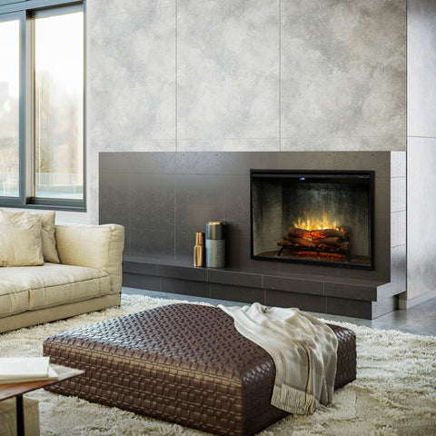 Image of Dimplex Revillusion® 42" Built-In Electric Fireplace - Weathered Concrete - RBF42WC-FG | 500002411