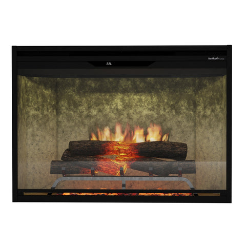 Image of NEW! Dimplex Revillusion® 36-Inch Built-In Electric Fireplace - Weathered Concrete Backer Panels - REV36-WC | 500005134