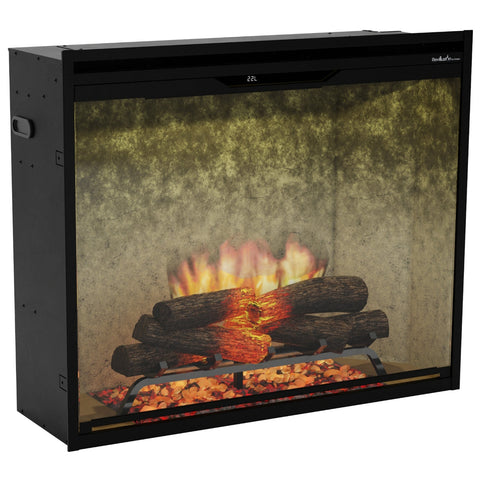 Image of NEW! Dimplex Revillusion® 36-Inch Portait Built-In Electric Fireplace - Weathered Concrete Backer Panels - REV36P-WC | 500005136